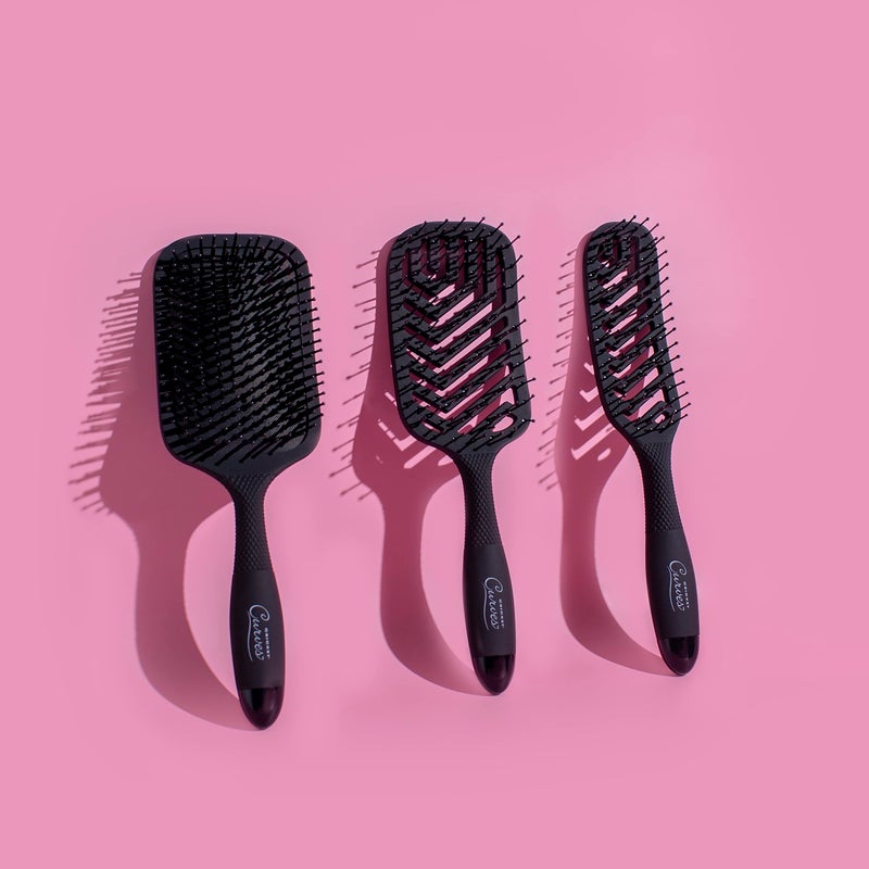 Cricket Curves Paddle Hair Brush â€“ Large Wide Detangling Hairbrush for Women & Men â€“ Ideal for Curly, Thick, and Wet â€“ Smooth Glide Styling for All Types â€“ Comfortable Grip Handle - Image 5